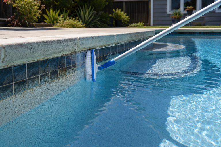 Clean residential swimming pool at a Hayward home