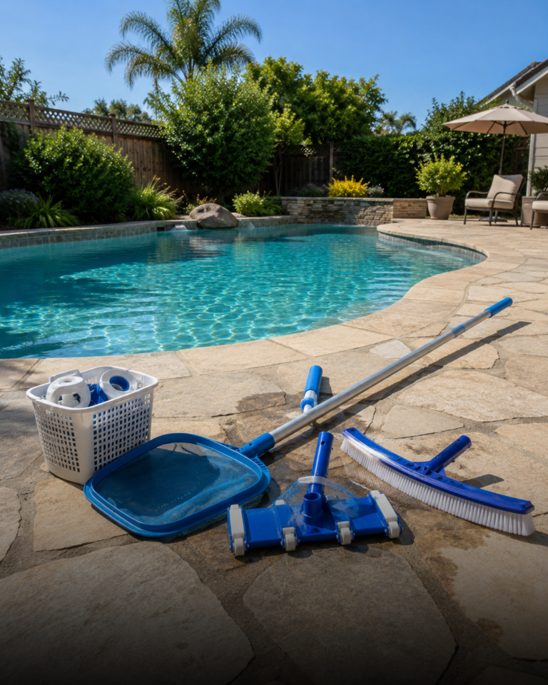 Pool Leak Detection Service in Hayward, California Residential swimming pool and pool service equipment in Hayward, California